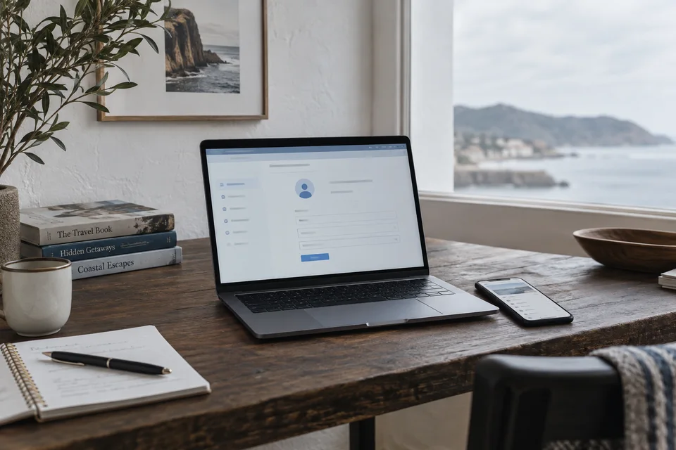 Comment s’inscrire sur Booking.com Ordinateur et téléphone pour gérer un compte de réservation.