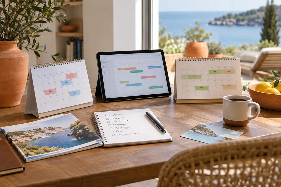 Comment synchroniser les calendriers Airbnb et Booking.com Calendriers et tablette pour organiser les réservations.