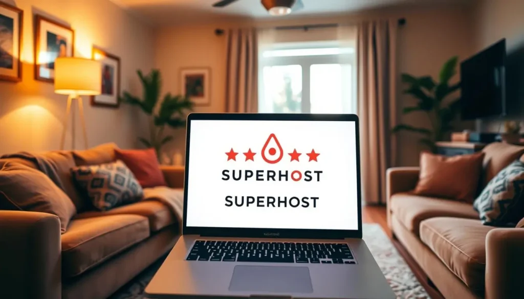 Tableau de bord Airbnb montrant les critères pour devenir Superhost