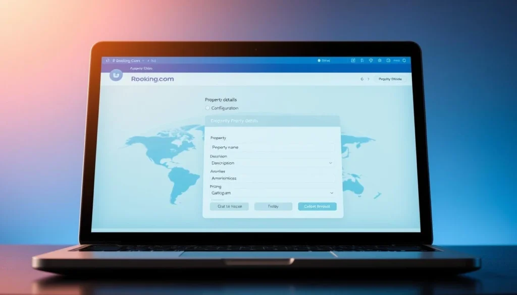 Capture d’écran du formulaire pour comment créer un compte Booking facilement