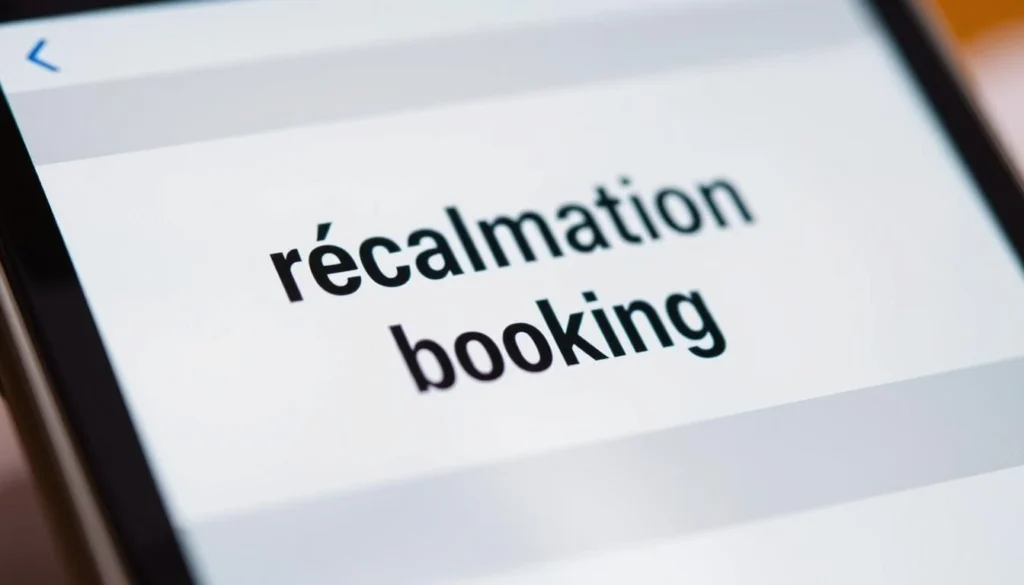 Illustration claire sur comment faire réclamation Booking après un problème