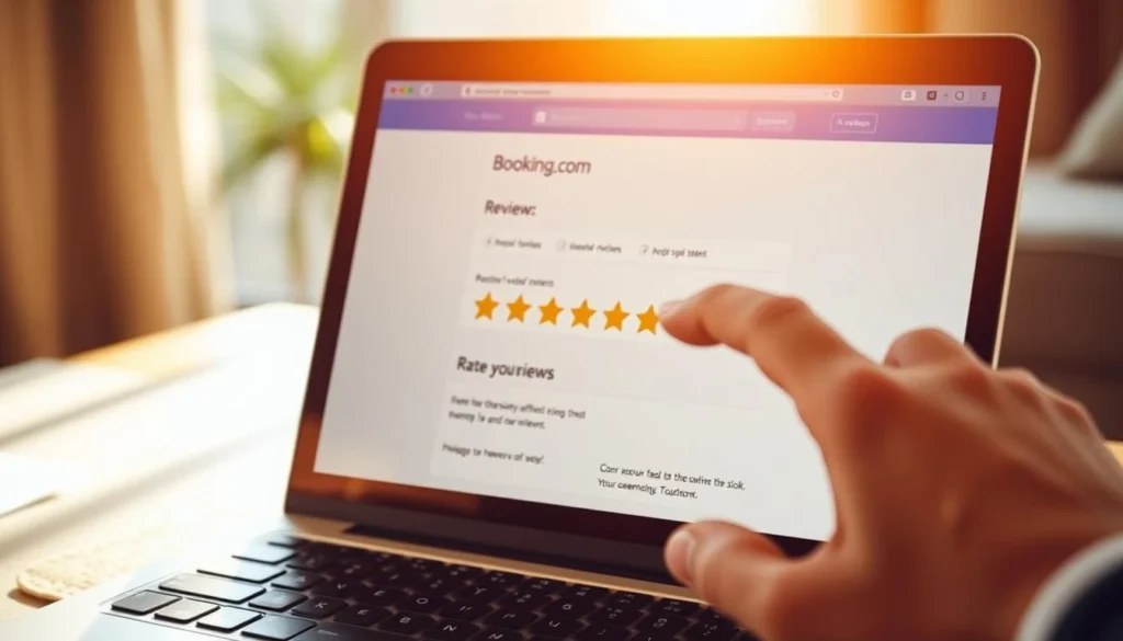 Schéma explicatif pour comment noter sur Booking après un séjour