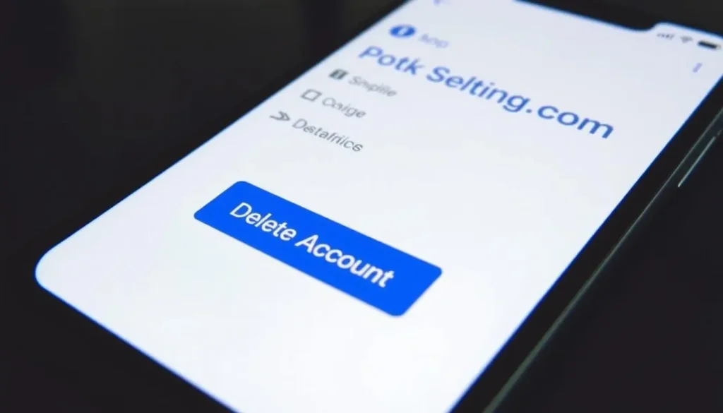 Options de compte Booking.com expliquant comment supprimer Booking com