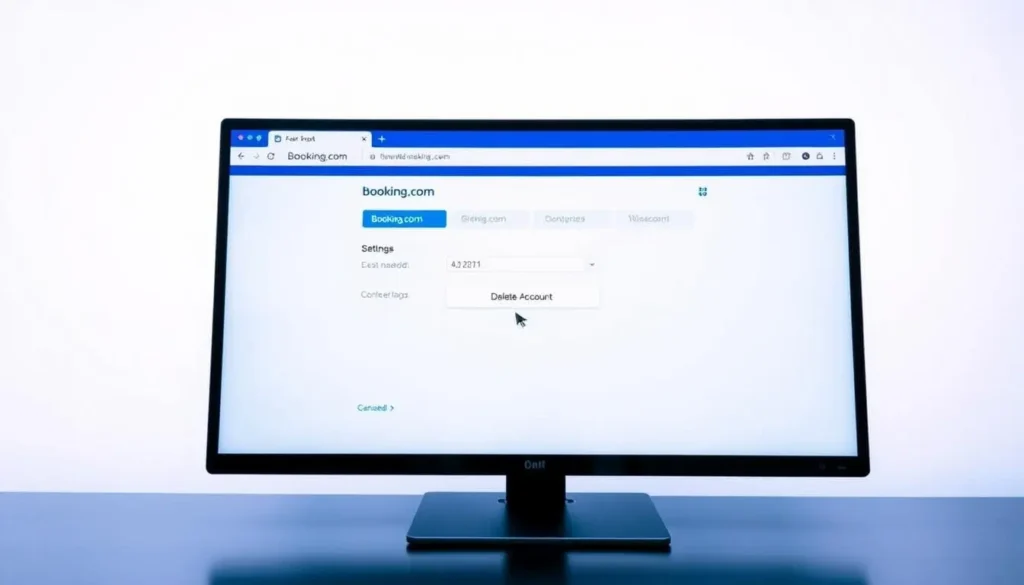 Interface d’hébergeur montrant comment supprimer un établissement sur Booking
