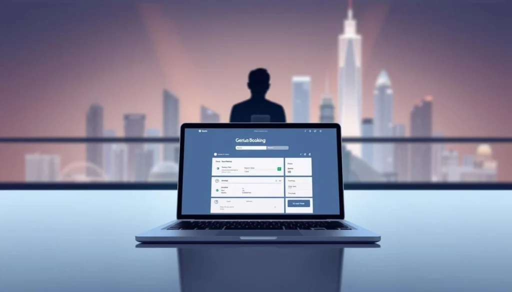 Présentation de programme expliquant genius booking comment ça marche