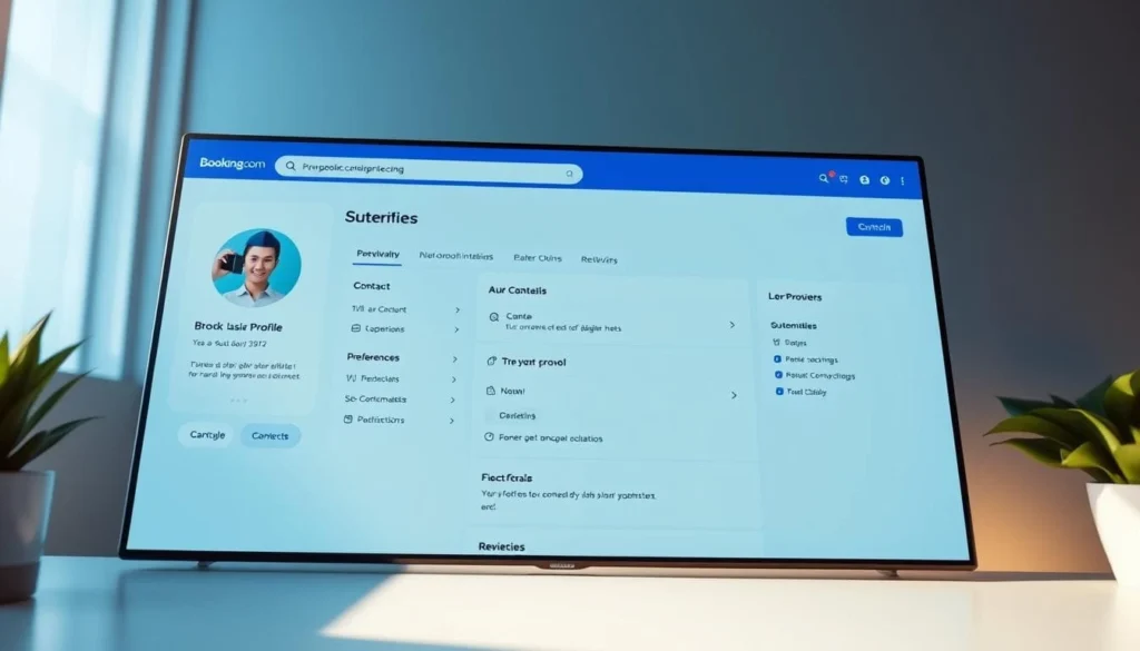 Formulaire de création de compte montrant comment creer un compte Booking