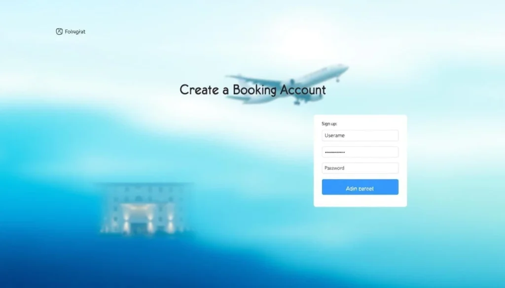 Formulaire d’inscription pour comprendre comment créer un compte sur Booking