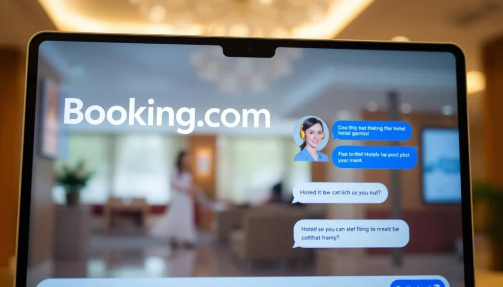 E-mail en cours de rédaction pour comprendre comment écrire à Booking com