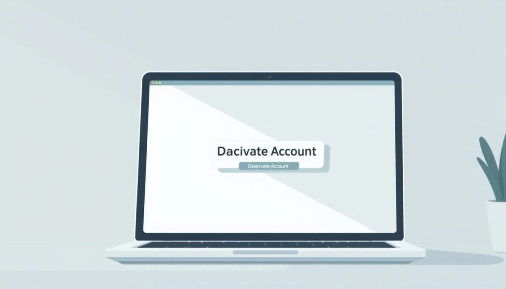 Paramètres du profil montrant comment fermer un compte Booking