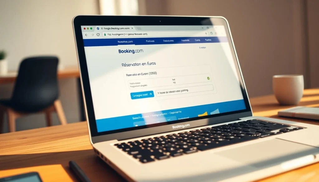 comment mettre Booking en euros depuis les paramètres