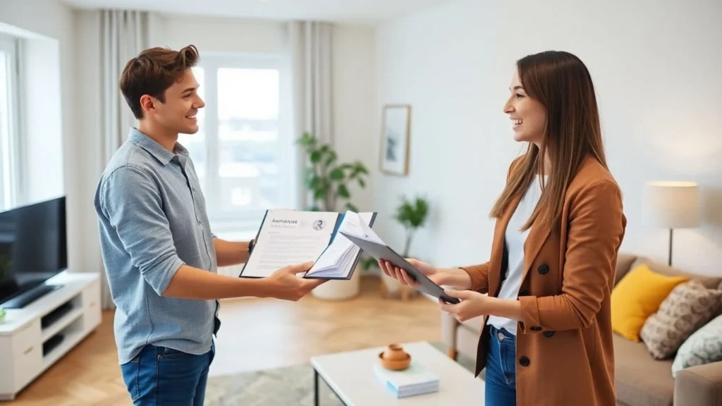 Illustration expliquant comment louer appartement sans garant avec des solutions simples.